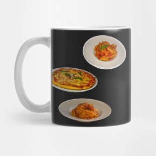 Pizza penne pasta and spaghetti bolognese Mug